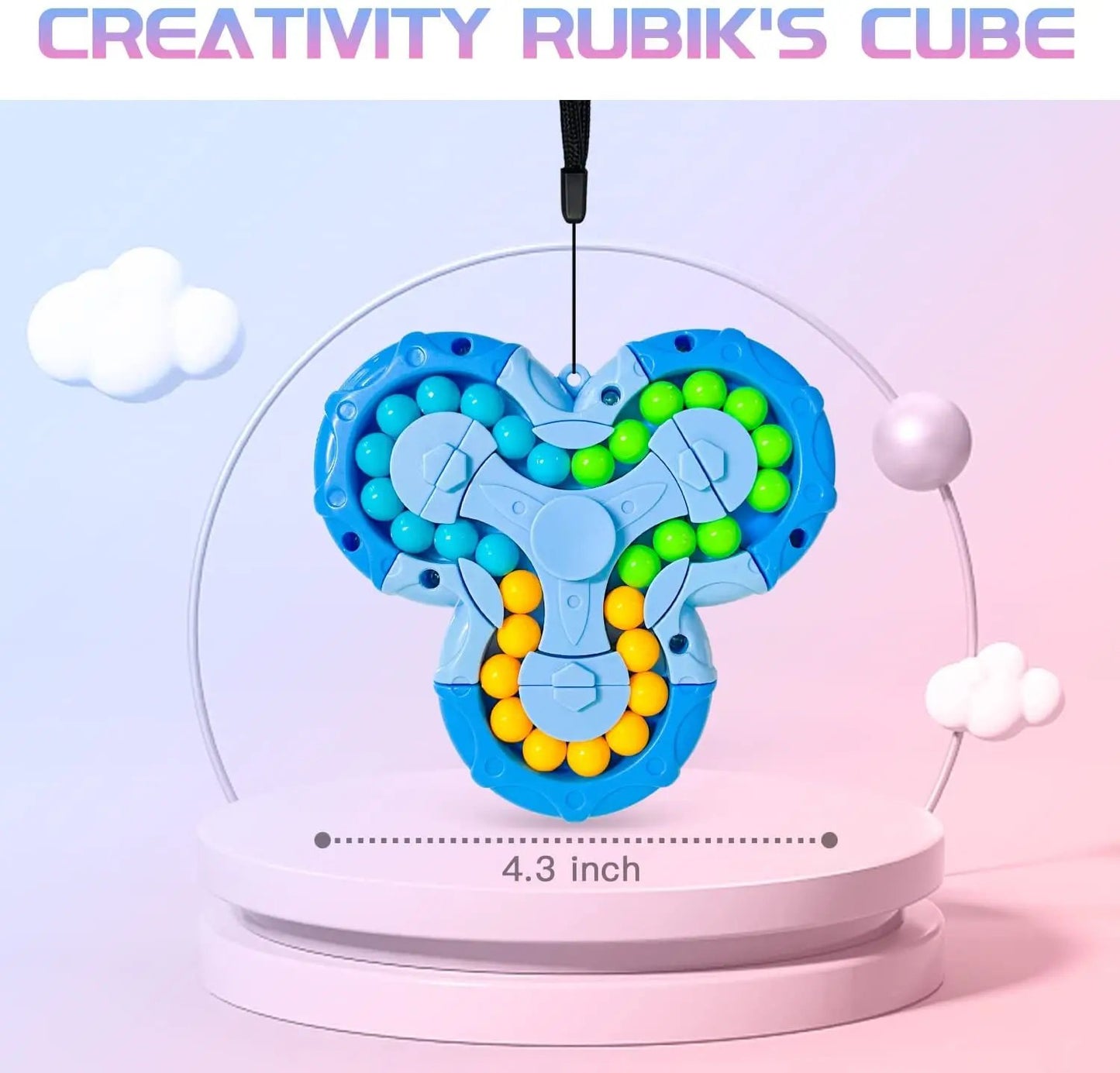 🚨Hot Sale 49%OFF🚨 2 in 1 Rotating Rubik's Cube / Magic Bean Gyro