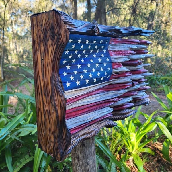 🔥Last Day Flash Sale - 53% OFF🔥 -Wooden American Flag🔥BUY 2 FREE SHIPPING🔥