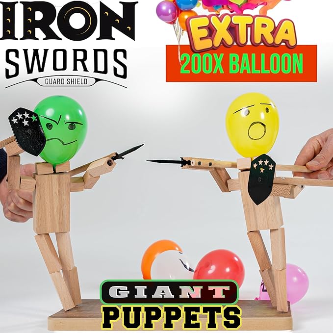 🔥Last Day Promotion——🎁 ⚔️ Handmade Wooden Fencing Puppets