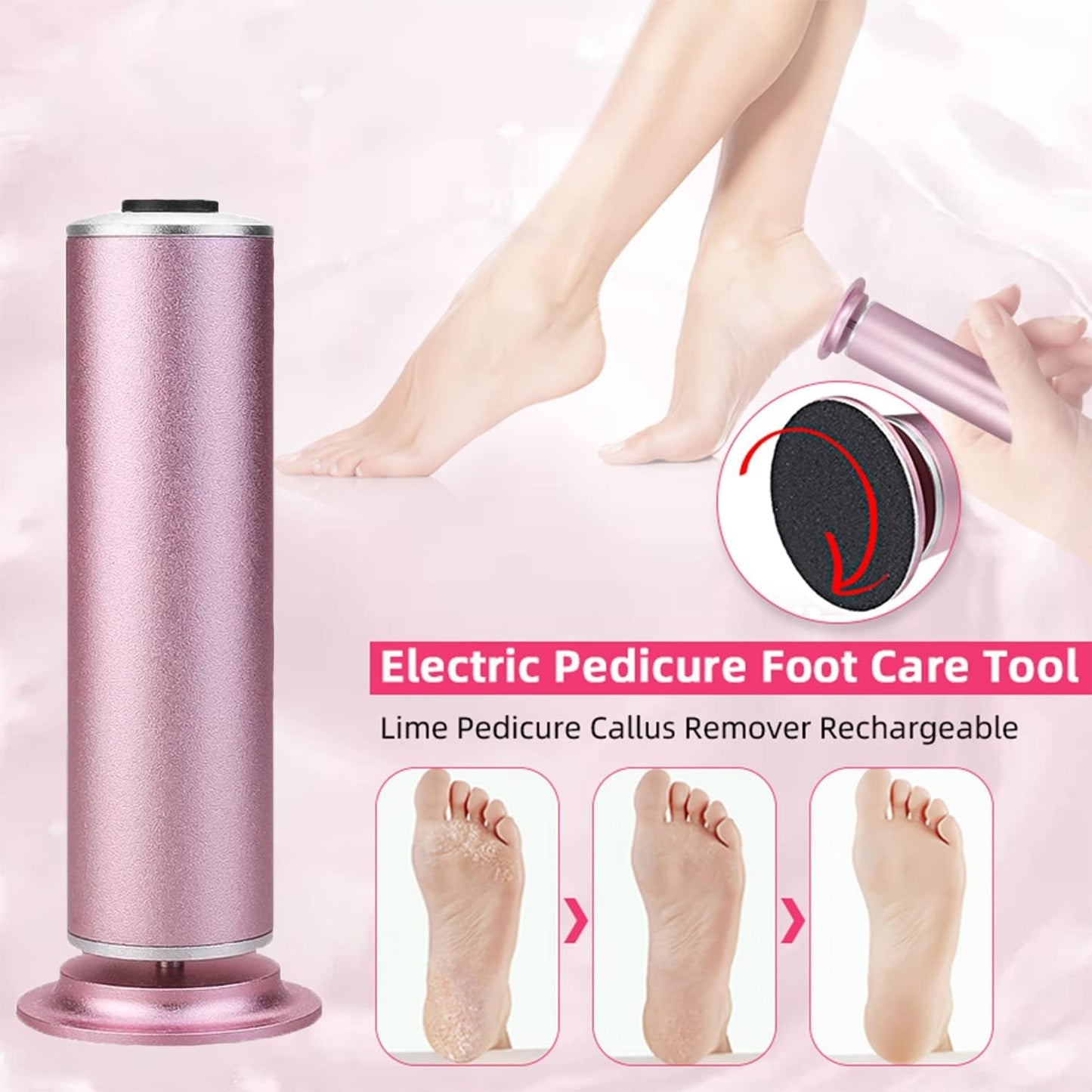 Foot file callus remover cordless