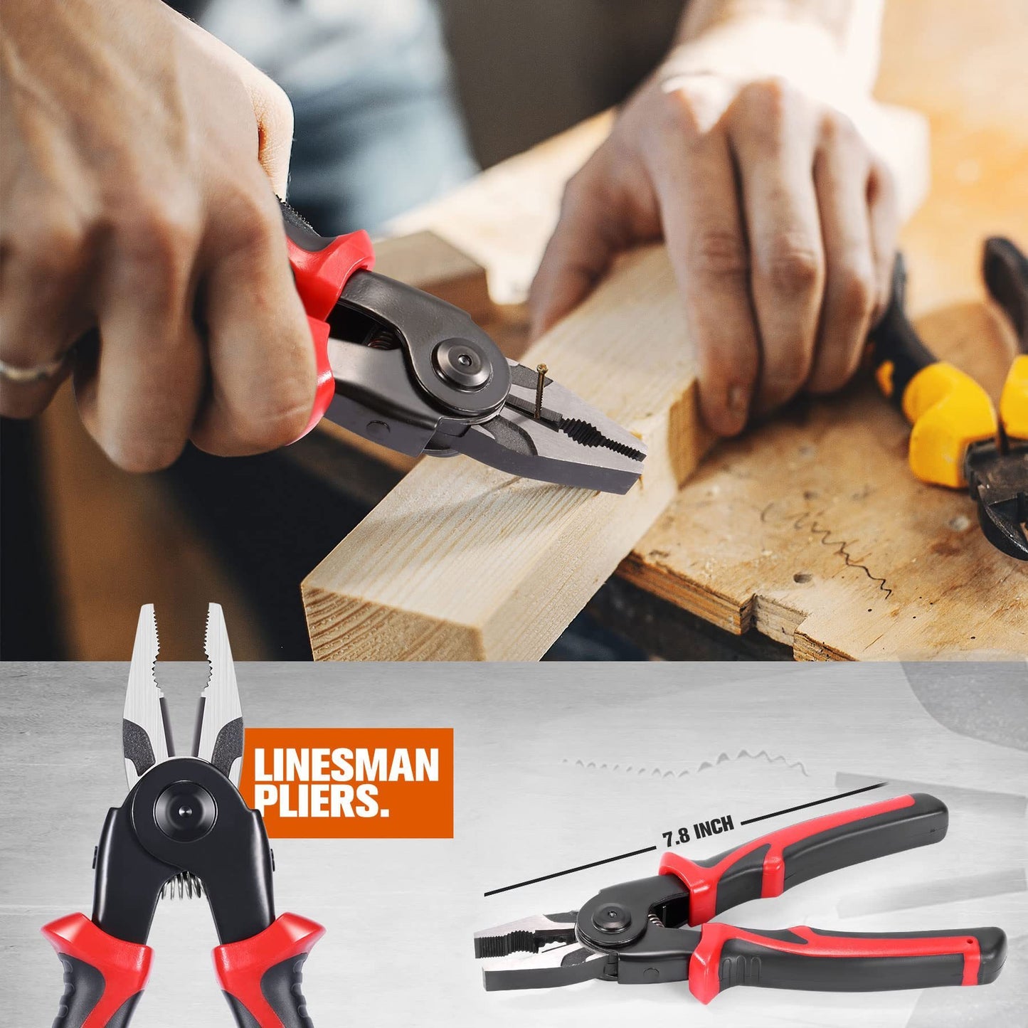 🔥Multifunctional 5-in-1 Interchangeable Head Pliers Tool Set(🛒Free Shipping)