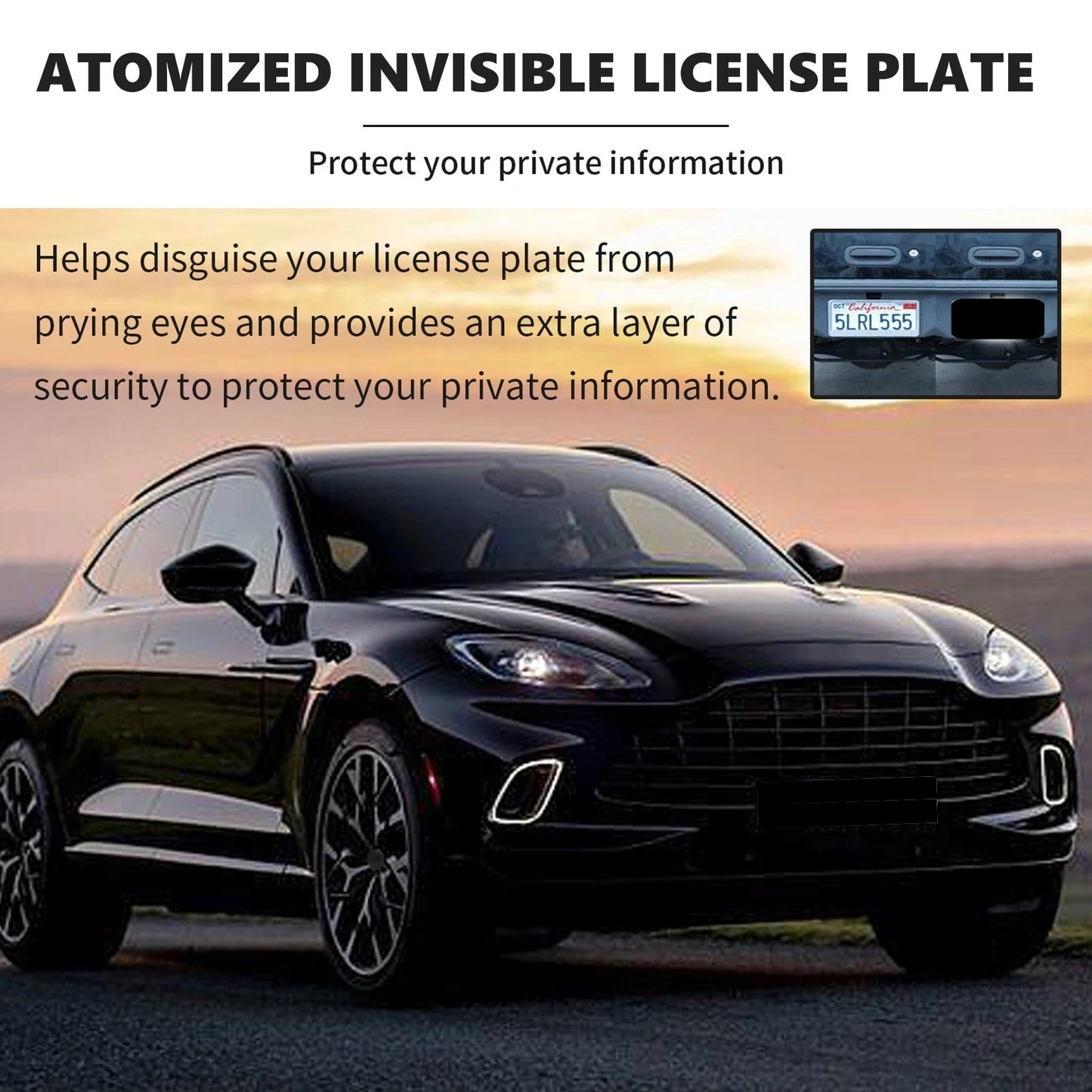 Well Buramiy®Universal Invisible License Plate Frame(FITS ALL VEHICLES)