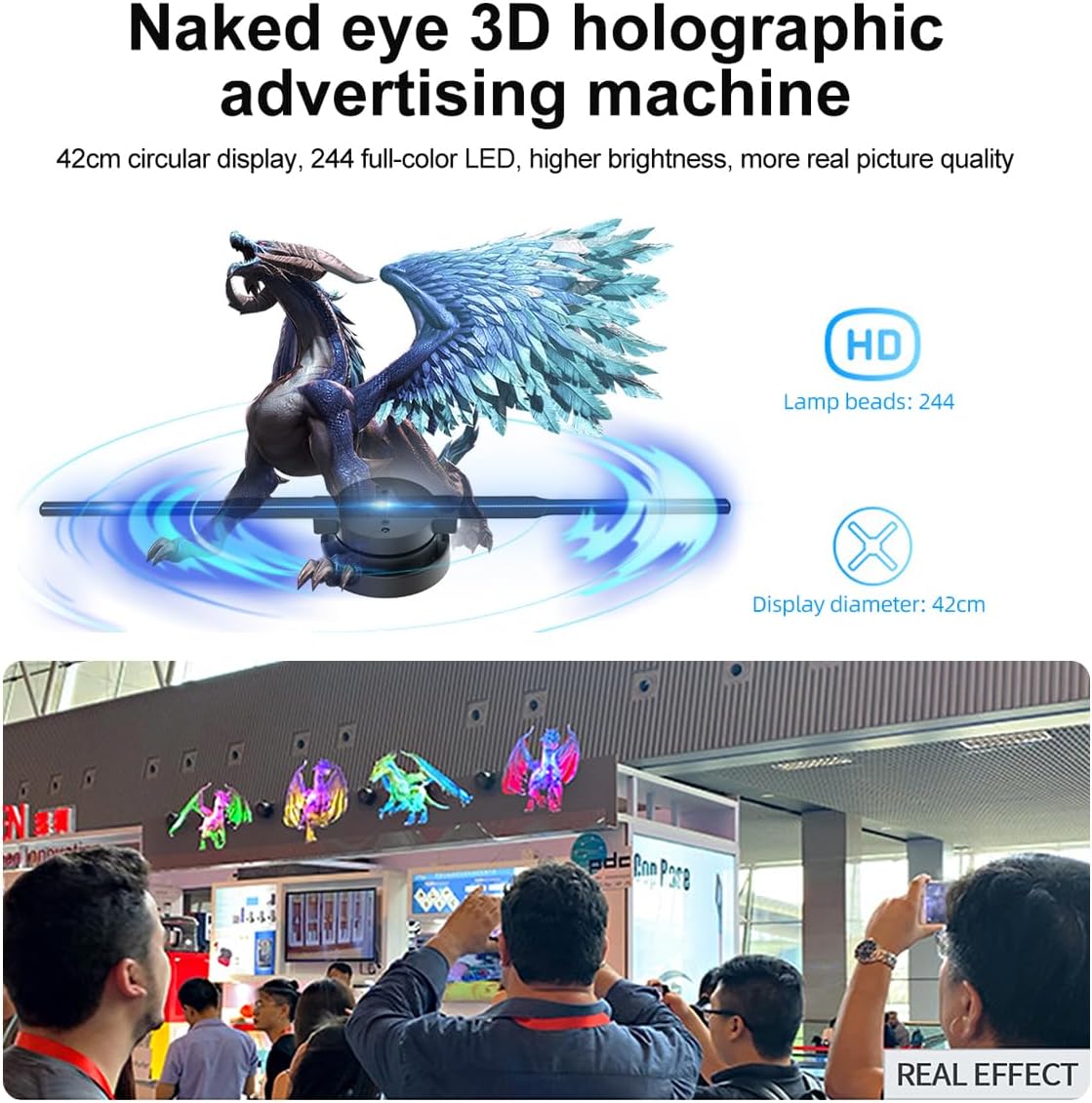 🎄Christmas Promotion 49% OFF🔥3D Hologram LED Fan Projector