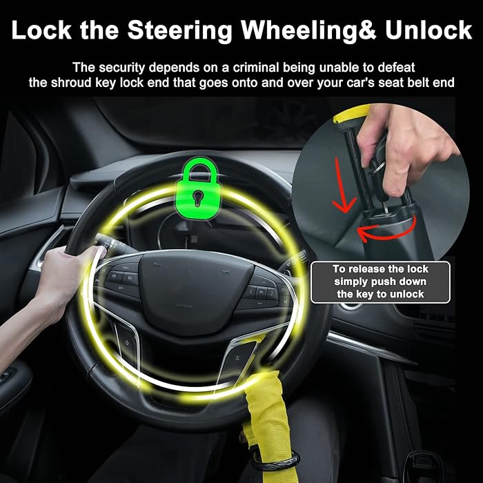 Universal Anti Theft Car Steering Wheel Lock