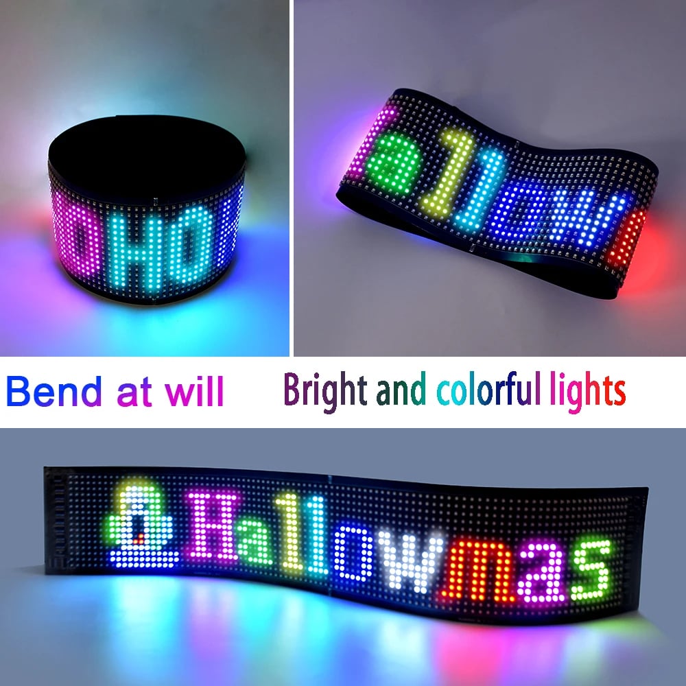 Ultra-thin flexible Bluetooth LED screen - Buy 2 Free Shipping