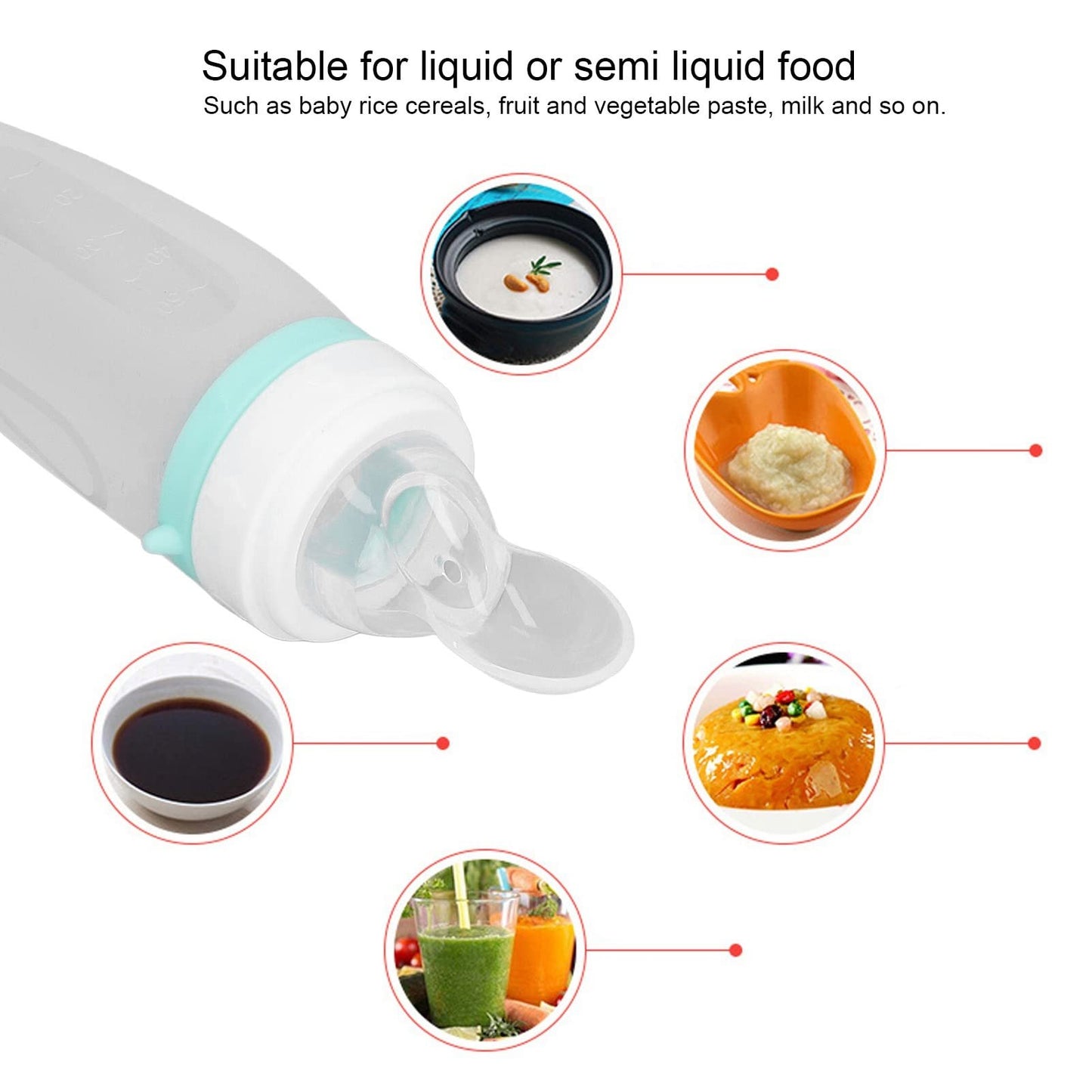 Silicone Baby Squeeze Bottle