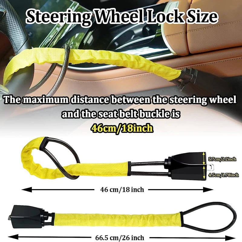 Universal Anti Theft Car Steering Wheel Lock