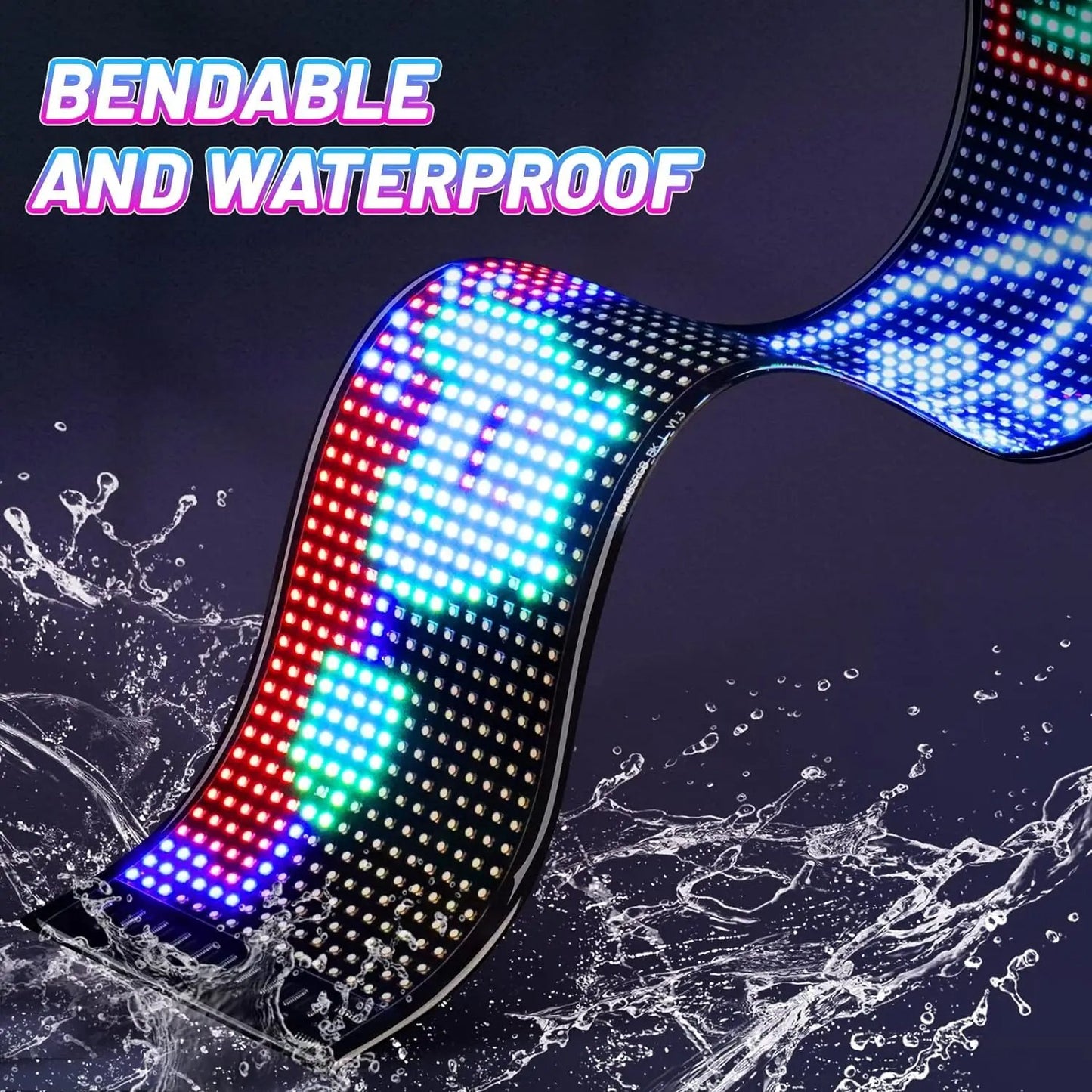 Ultra-thin flexible Bluetooth LED screen - Buy 2 Free Shipping