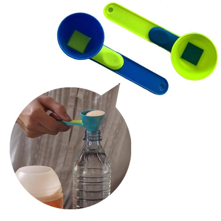 No Spill Funnel Spoon(Suitable for protein shakes, baby milk, etc)