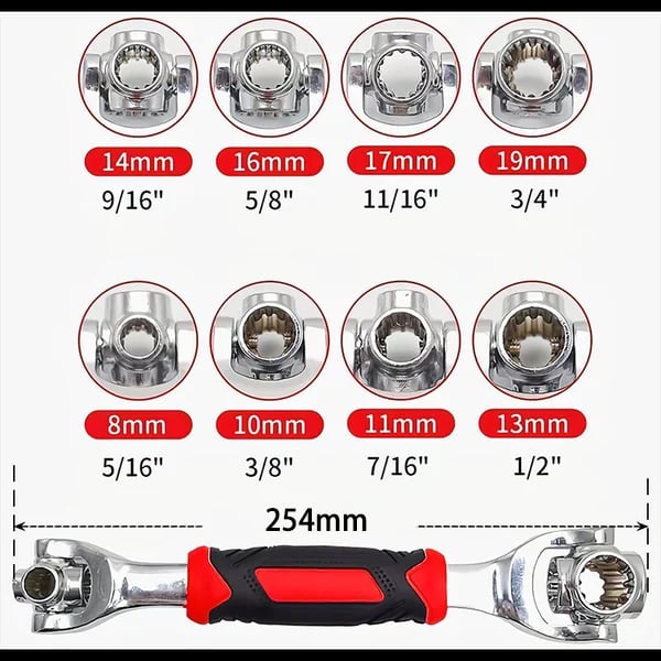 🔥Last day 49% OFF - 52 in 1 Universal Socket Spanner Wrench