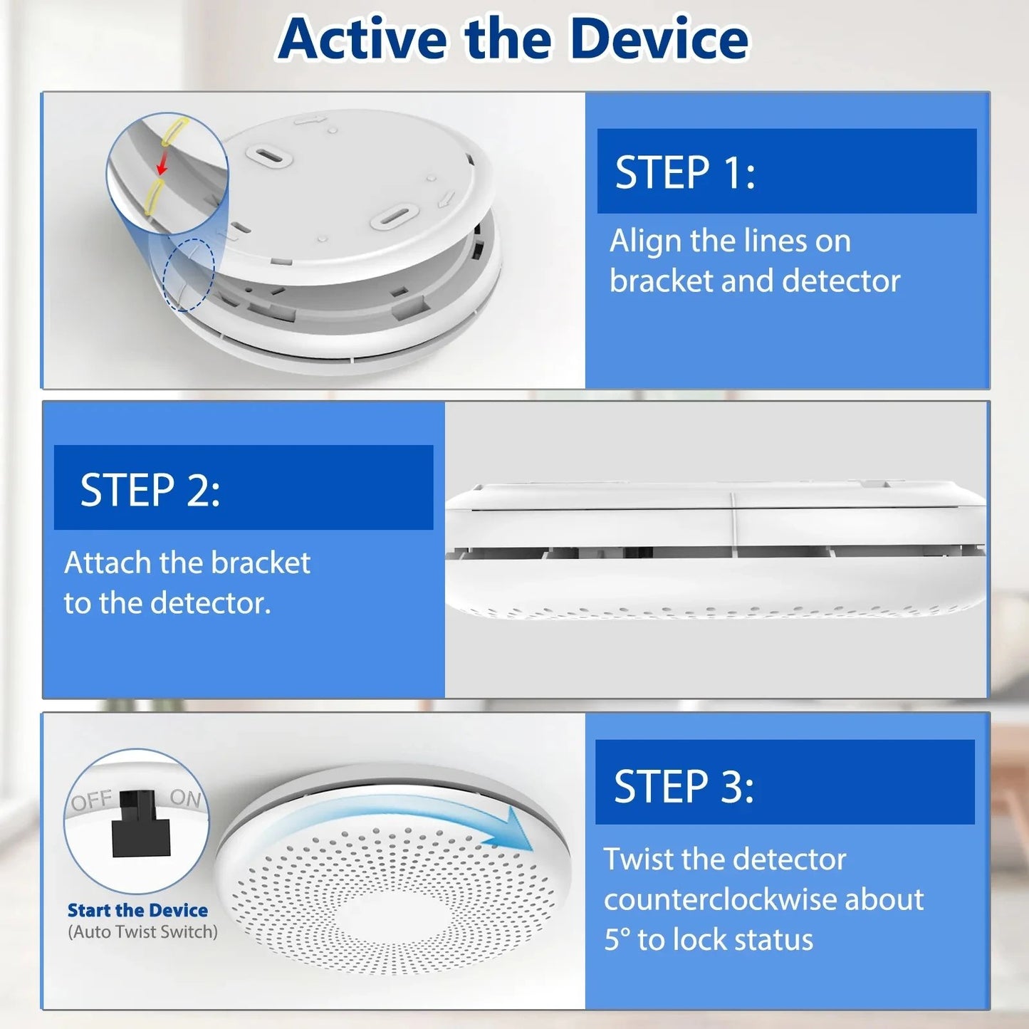 2 in 1 Version WiFi Tuya Smart Co & Smoke Detector