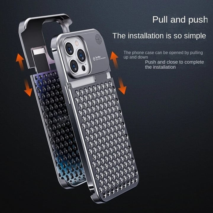 Aluminum Alloy Aromatherapy Phone Case