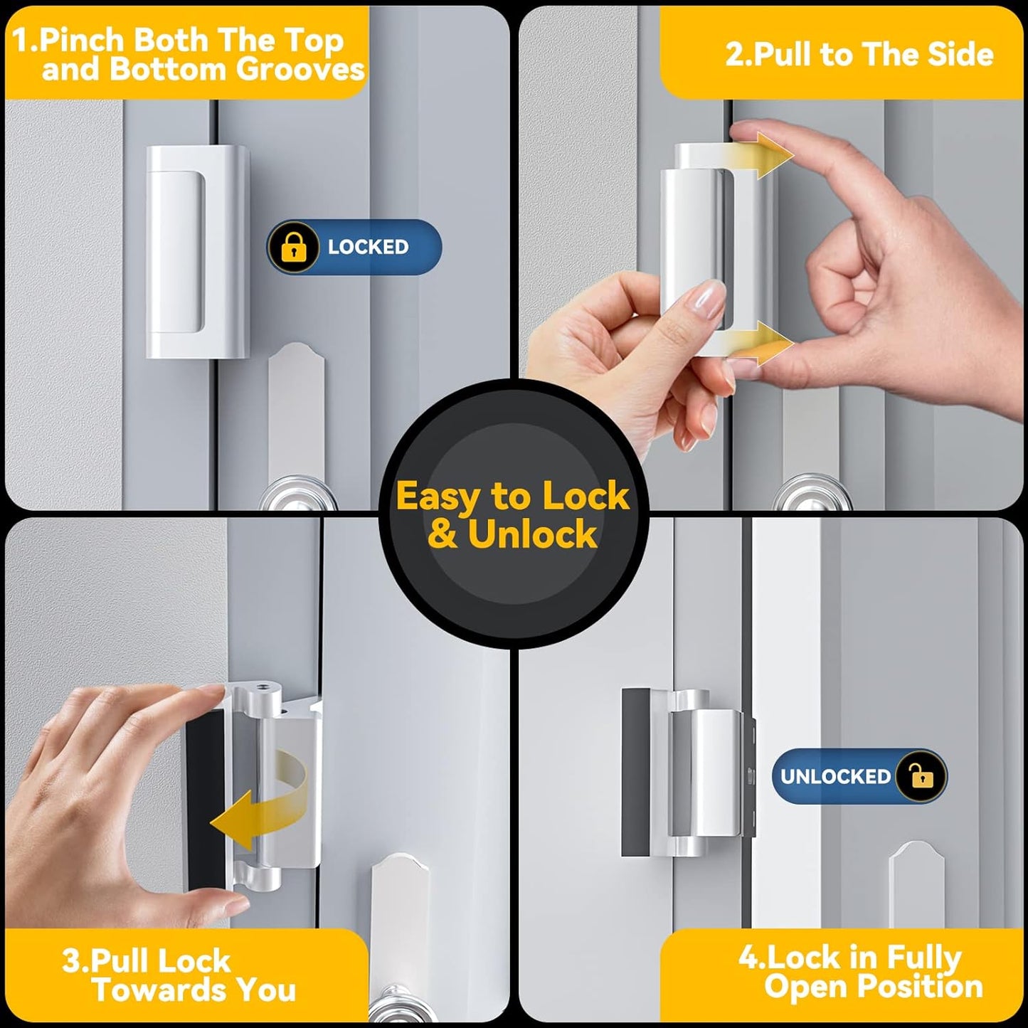 Home Security Door Hinge Lock | Reinforce Your Home’s Safety