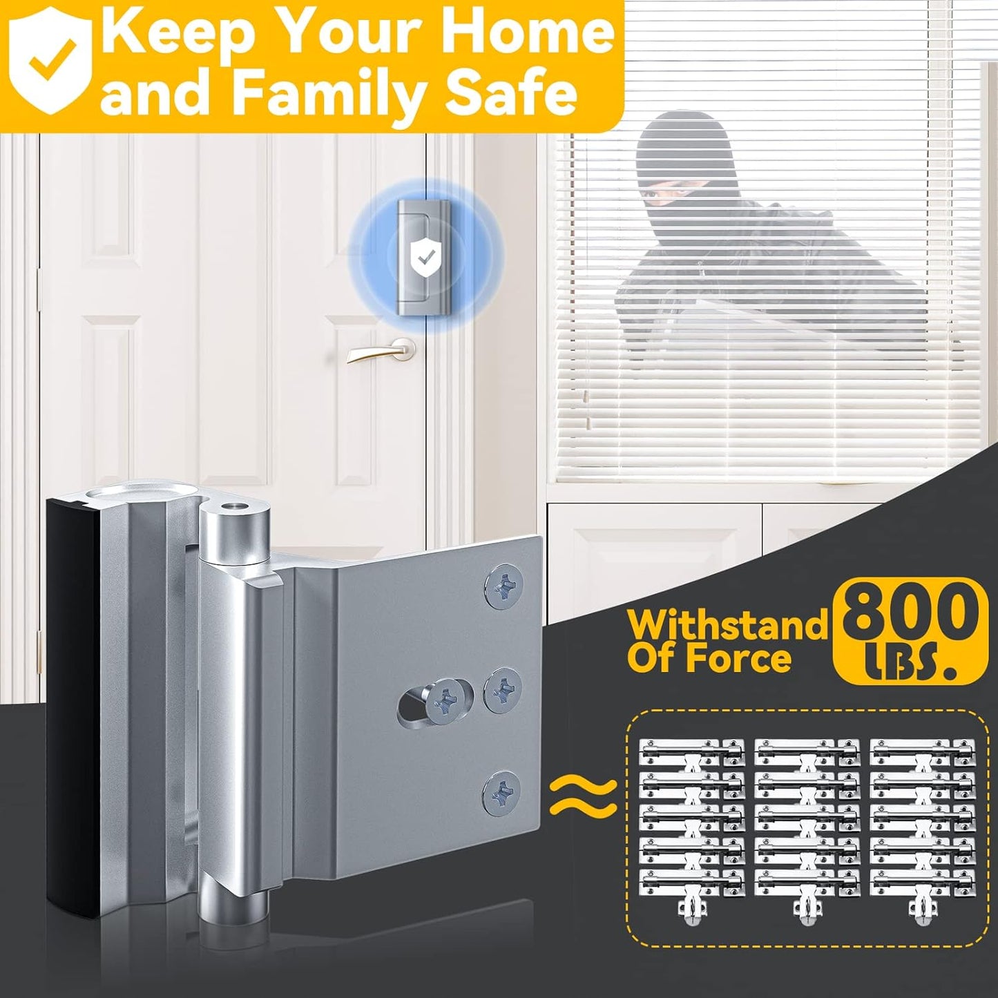 Home Security Door Hinge Lock | Reinforce Your Home’s Safety