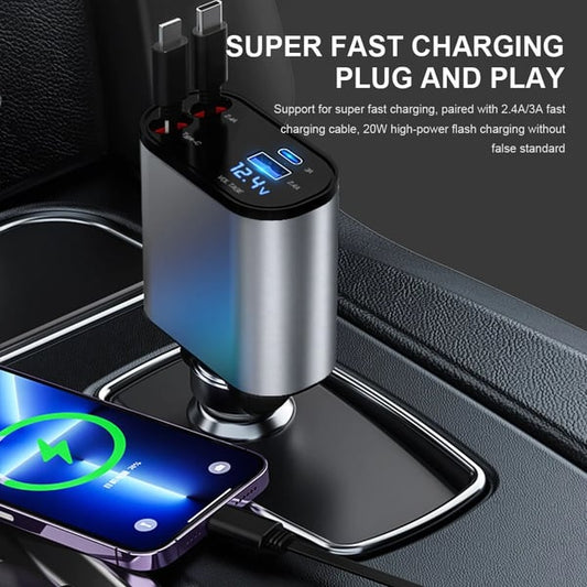 Retractable Car Fast Charger(BUY 2 FREE SHIPPING NOW)